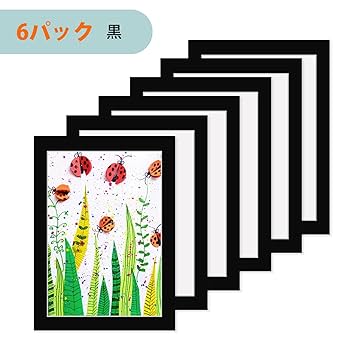 Amazon.co.jp: Haojiaho 展示用 フォトフレーム 6個セット A4